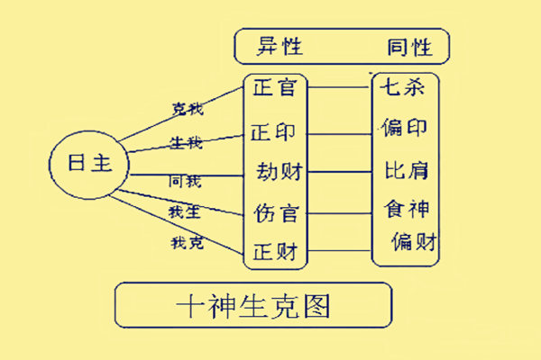 十神详解图 心性图片