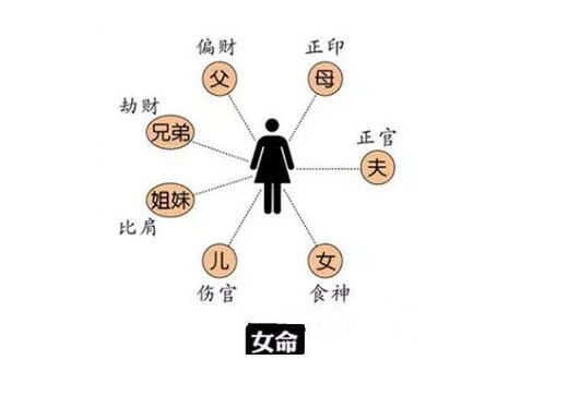八字六亲关系